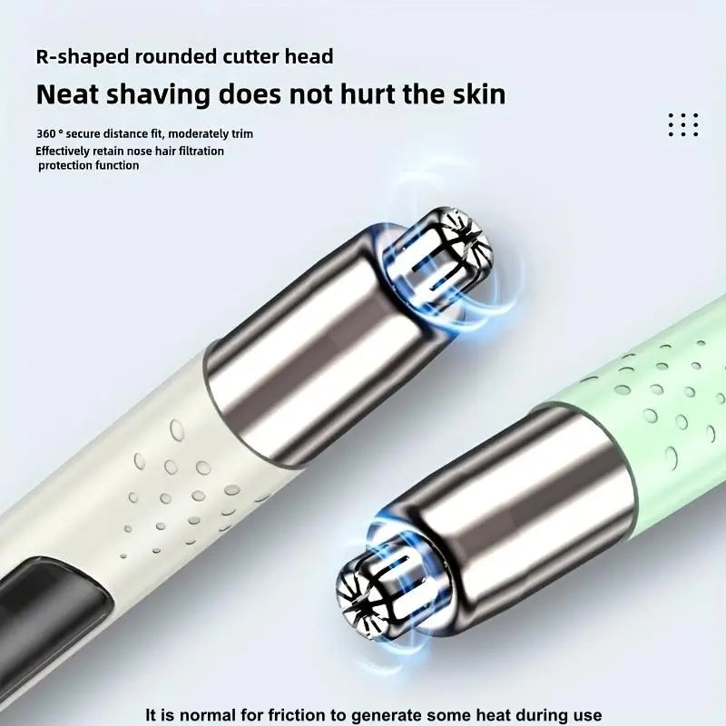 Portable Electric Nose Hair Trimmer for Men and Women, No Pulling Compact USB Rechargeable Trimmer, Suitable for Nose, Eyebrow and Ear Hair Trimming