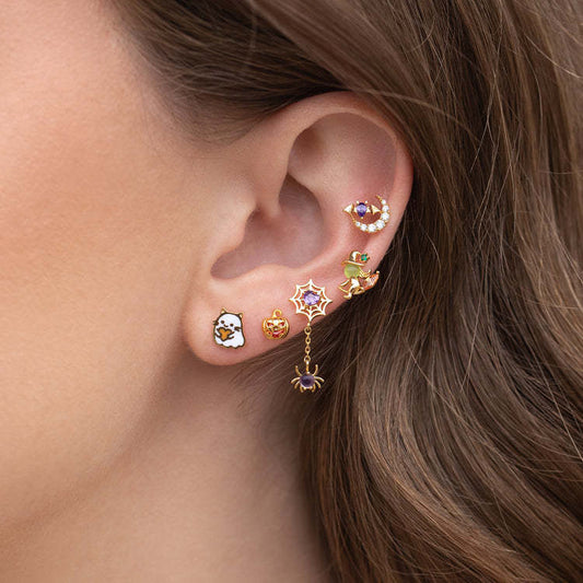 Loving Heart Zircon Earrings Color Retention