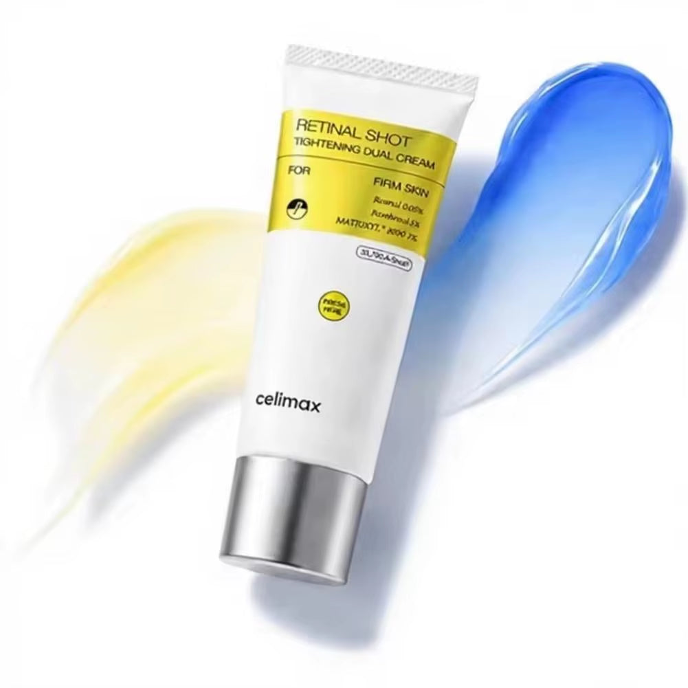 The Vita-A Retinal Shot Tightening Dual Cream 50Ml Facial Vita B5 Relief Cream Moisturizing Wrinkle Care Brighten Skin Care