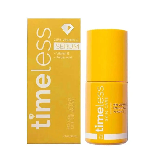 Revitalize Your Skin with Timeless 20% Vitamin C Serum - Hydrating & Firming Formula with Ferulic Acid & Vitamin E, 30ml
