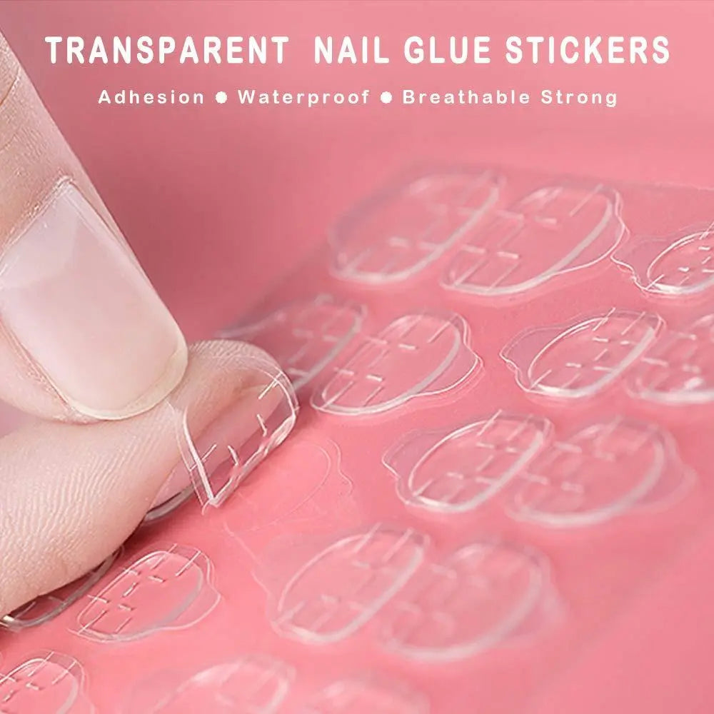 Transparent Clear Dual-Sided Self-Adhesive Nail Glue Stickers, 120/360/1200 Jelly Nail Art Supplies Stickers, Nail Art Products, DIY Press-On False Nails Gift, Nail Extensions