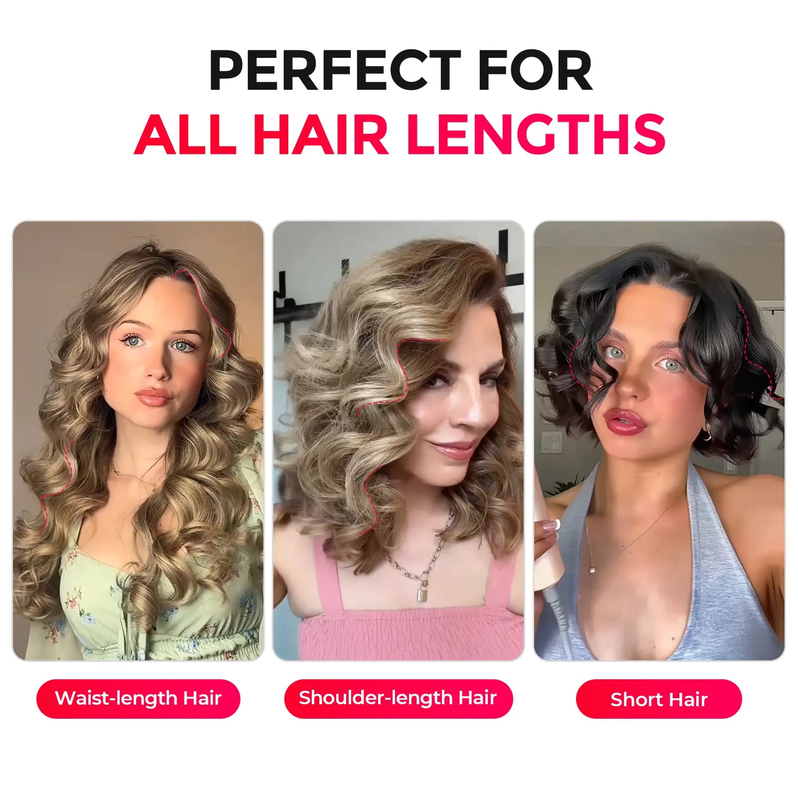 TYMO CURLPRO Automatic Hair Curler - Multifunctional Styler, Curling Irons with Negative-Ion Ceramic Coating, Anti-Jam Chip, 1-Tap Auto-Rotating Barrel, Dual Temp, Timer, Swivel Cord, Anti-Tangle, Travel-Friendly Bouncy Curls Gift for Women