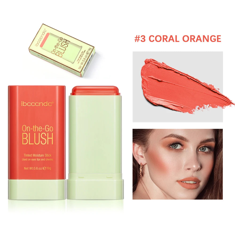 Elevate Your Look with Our Waterproof Blush Stick - Easy Color Rouge for a Brightened Skin Tone