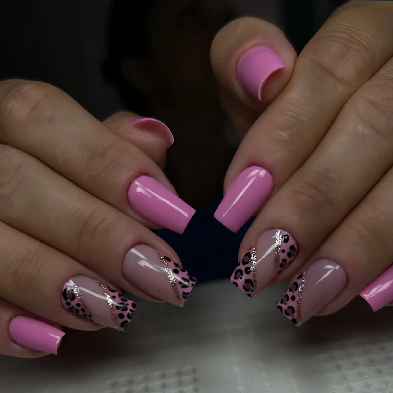 Elevate Your Style with 24Pcs Short Square Fake Nails - Cute Bride Heart White French Tips for Effortless Glam!