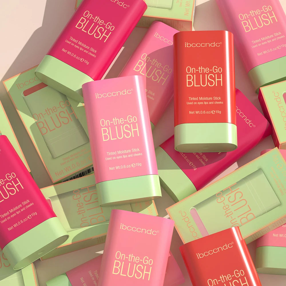Elevate Your Look with Our Waterproof Blush Stick - Easy Color Rouge for a Brightened Skin Tone