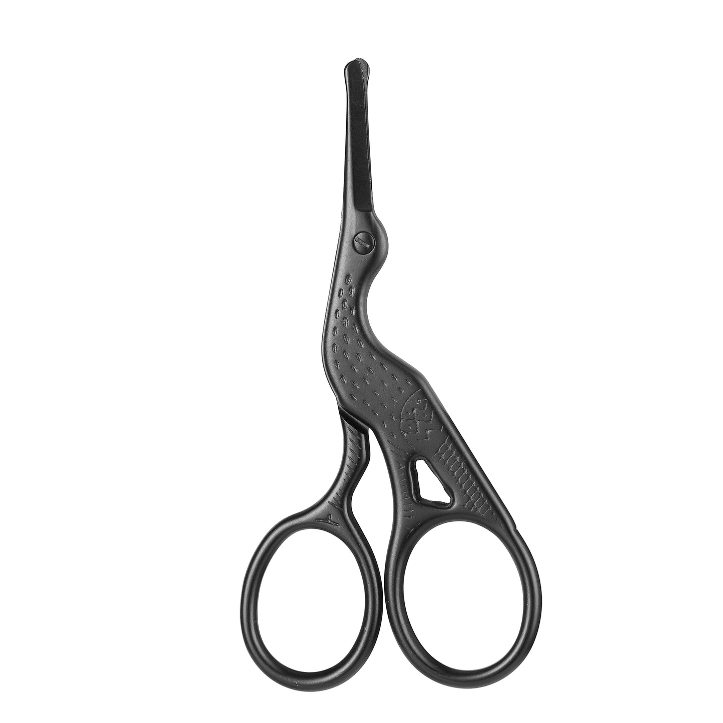 Precision Round Head Stainless Steel Nose Hair Scissors – Perfect for Eyebrows, Beard, and Ear Hair Grooming