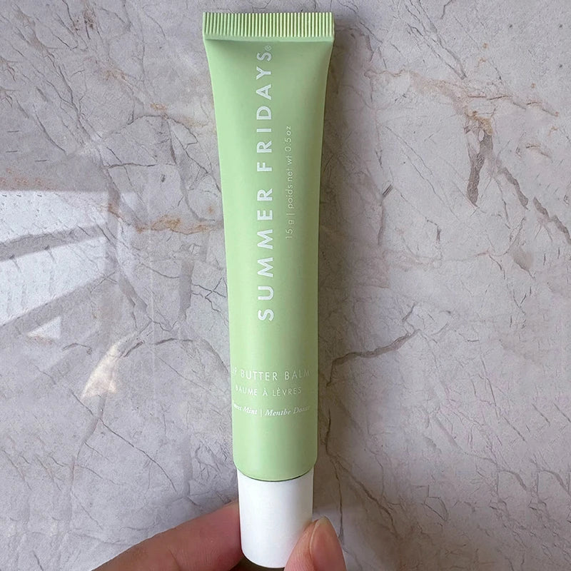 Vanilla Beige Lip Balm & Transparent Lipstick Set - Moisturizing Lip Makeup with Smooth Soft Tube & Mirror Gloss