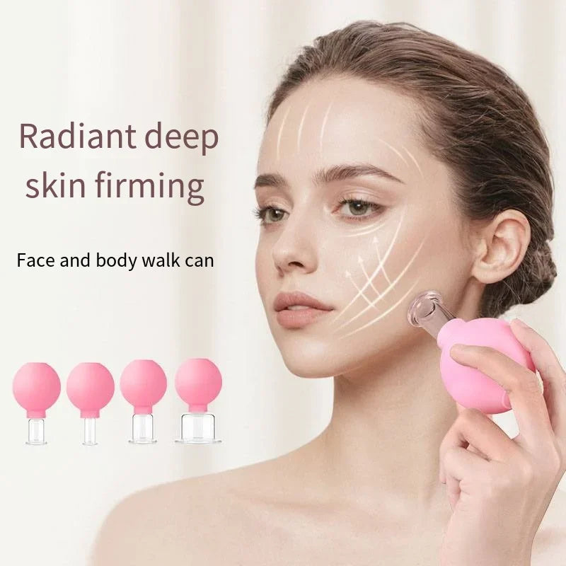 Revitalize Your Skin with the Slimming Face Sucker Suction Cup Vacuum Cupping Jar - The Ultimate Beauty Facial Massager for Cellulite and Eye Treatments!