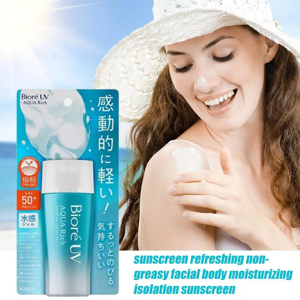 Ultimate Japan Biore SPF50+ Sunscreen: Waterproof, Refreshing, and Non-Greasy Protection for Your Skin