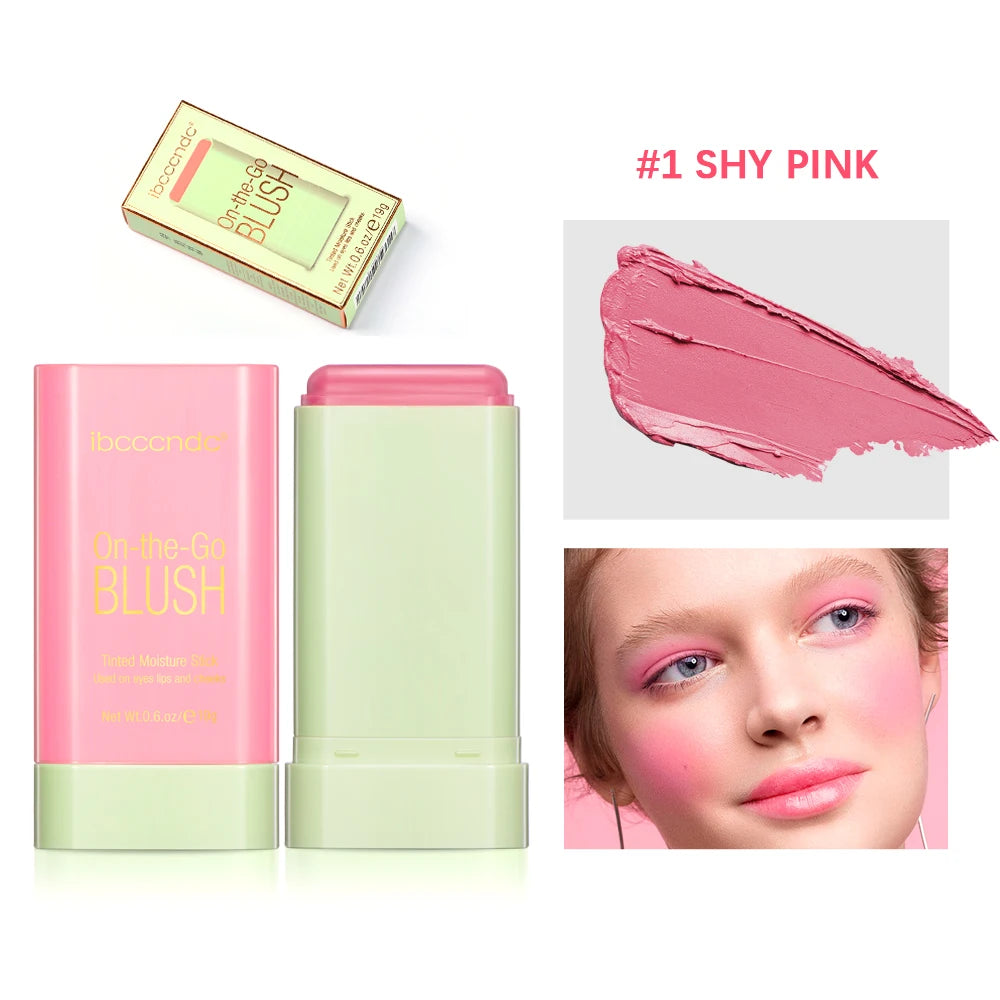 Elevate Your Look with Our Waterproof Blush Stick - Easy Color Rouge for a Brightened Skin Tone