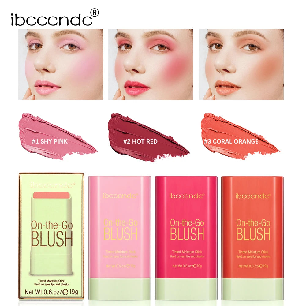 Elevate Your Look with Our Waterproof Blush Stick - Easy Color Rouge for a Brightened Skin Tone