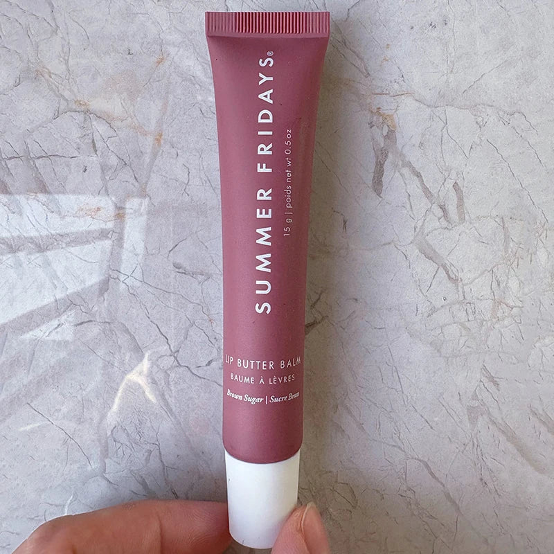 Vanilla Beige Lip Balm & Transparent Lipstick Set - Moisturizing Lip Makeup with Smooth Soft Tube & Mirror Gloss