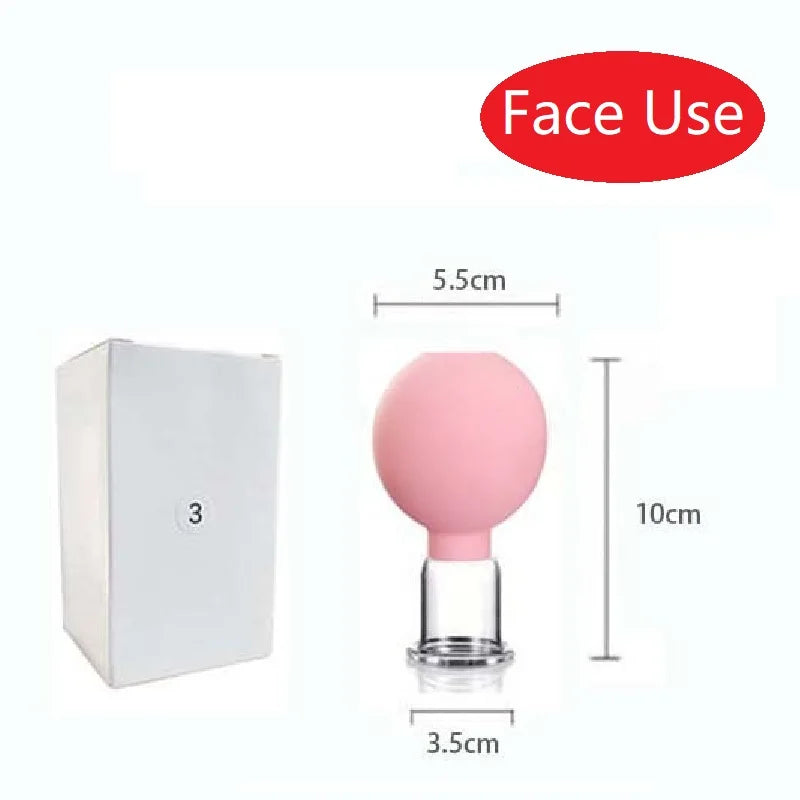 Revitalize Your Skin with the Slimming Face Sucker Suction Cup Vacuum Cupping Jar - The Ultimate Beauty Facial Massager for Cellulite and Eye Treatments!