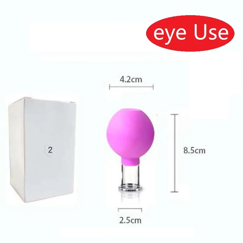 Revitalize Your Skin with the Slimming Face Sucker Suction Cup Vacuum Cupping Jar - The Ultimate Beauty Facial Massager for Cellulite and Eye Treatments!
