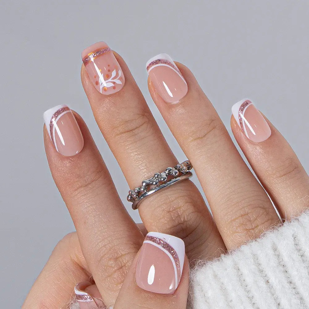 Milky White Press on Nails | Curvlife Nail | 30Pcs | Glossy Natural Finish | Easy Apply, Comfortable & Durable | Daily, Business & Elegant Nail Art | Summervibes