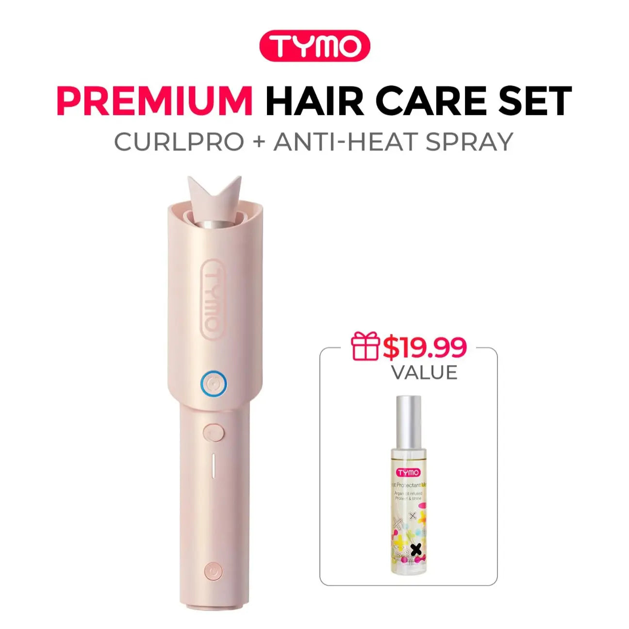 TYMO CURLPRO Automatic Hair Curler - Multifunctional Styler, Curling Irons with Negative-Ion Ceramic Coating, Anti-Jam Chip, 1-Tap Auto-Rotating Barrel, Dual Temp, Timer, Swivel Cord, Anti-Tangle, Travel-Friendly Bouncy Curls Gift for Women
