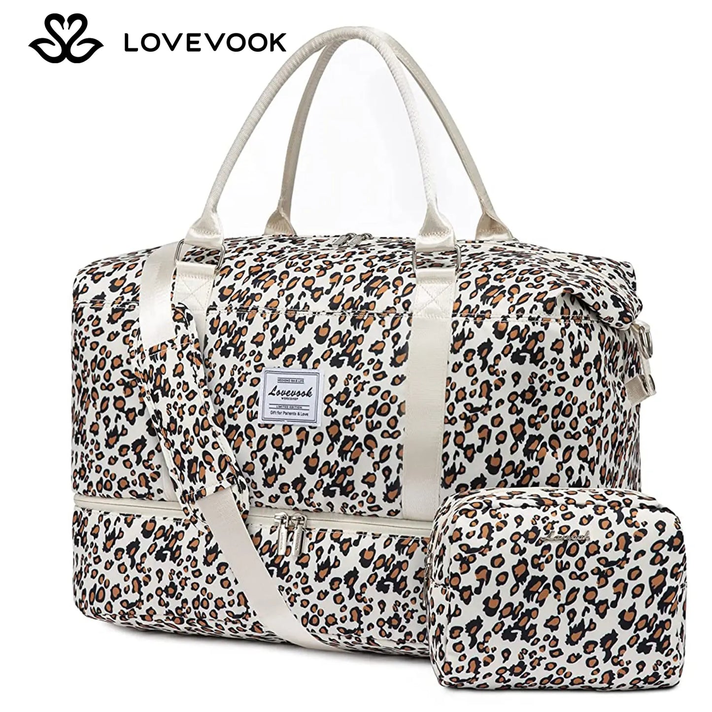 LOVEVOOK Weekender Bag Travel Duffel Bag with Shoe Compartment and Toiletry Bag for Women, Hospital Bag for Mom, Carry on Overnight Bag, Travel Essentials. Tiktokshopbacktoschool