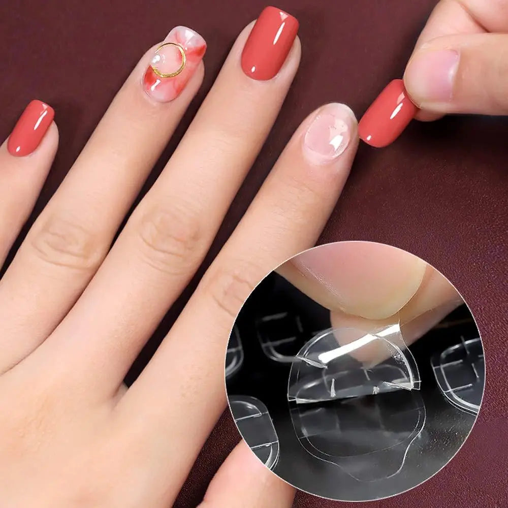 Transparent Clear Dual-Sided Self-Adhesive Nail Glue Stickers, 120/360/1200 Jelly Nail Art Supplies Stickers, Nail Art Products, DIY Press-On False Nails Gift, Nail Extensions