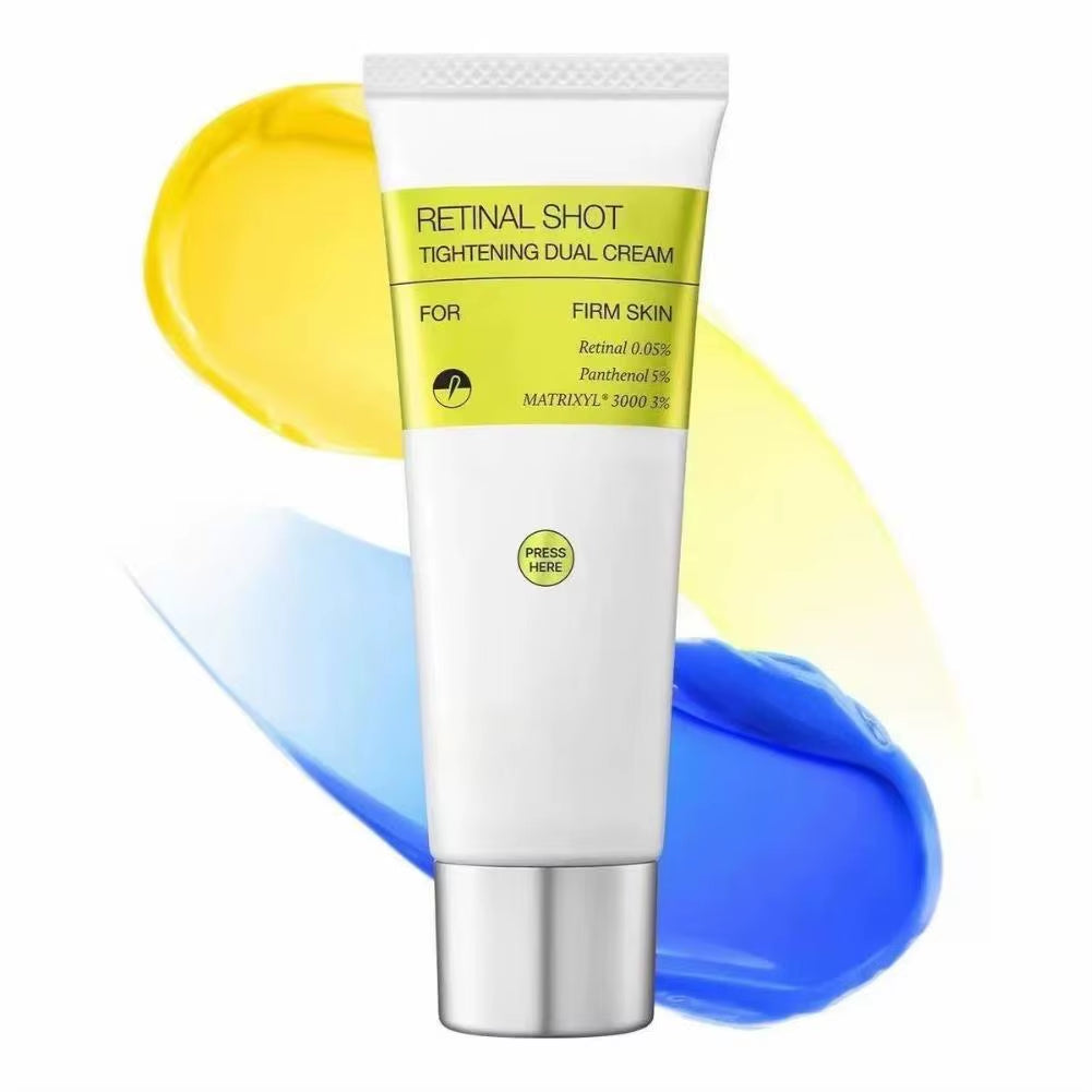 The Vita-A Retinal Shot Tightening Dual Cream 50Ml Facial Vita B5 Relief Cream Moisturizing Wrinkle Care Brighten Skin Care