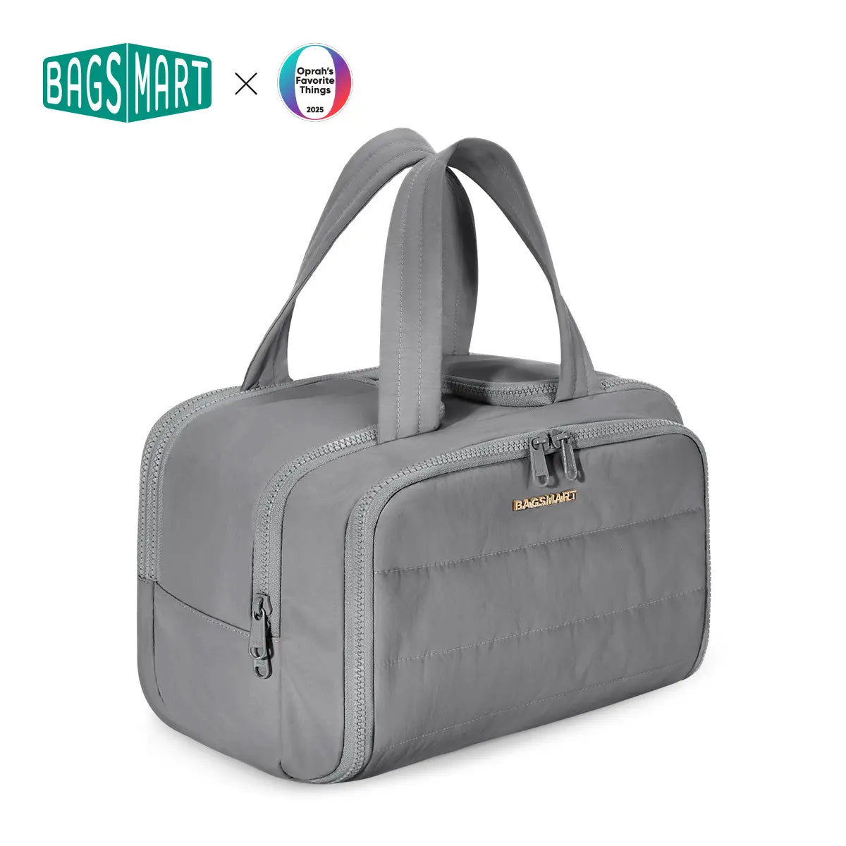 BAGSMART Crush 4-In-1 Puffy Multi-Functional Travel Toiletry Bag for Women Large Capacity Organizer with Handle for Accessories Essentials Toiletries Makeup Organizer Storage Bag Brush Pouch Travel Essentials Tiktokshopsummersale Tiktokshopbacktoschool