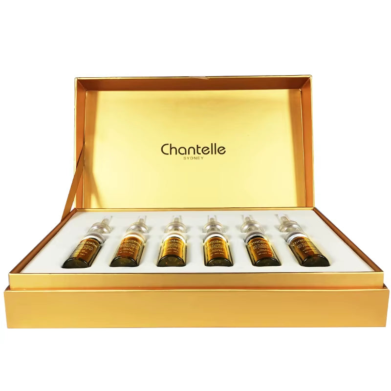 Australia Chantelle Gold Bioplacenta Serum 10ml - Pure Ovine Placenta with Grape Seed Extract for Age Spots, Pigmentation, Scars, and Enhanced Skin Radiance