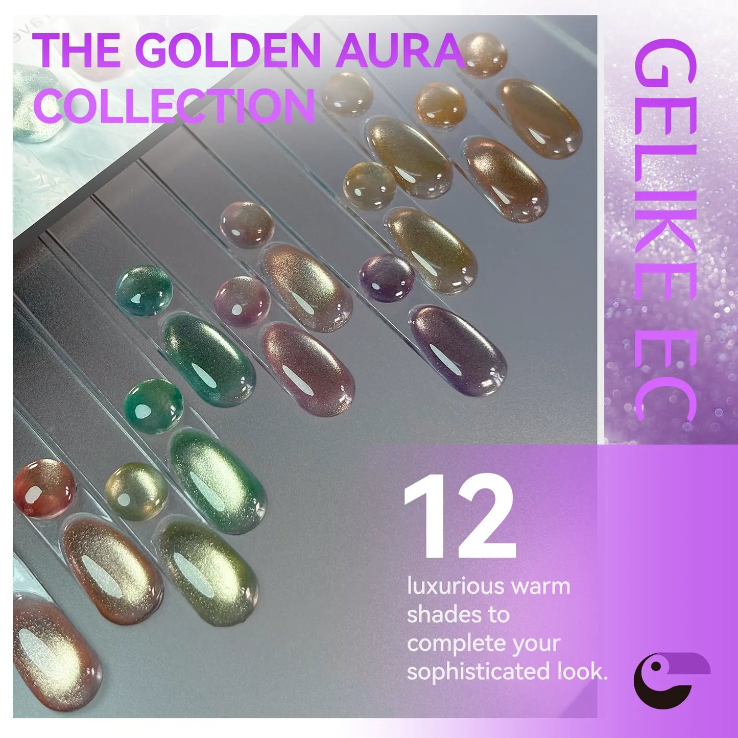 Transform Your Nails with Gelikeec Cat Eye Gel Polish Set - Salon Quality, Chic & Long-Lasting 16Ml