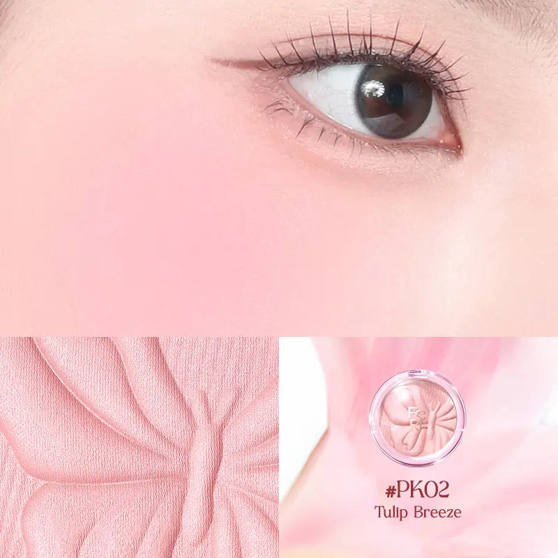 FOCALLURE Airy-Wear Embossed Blush, 55°C Baked Powder Blush, Dual Matte & Satin Finish, Buildable Ultra-Blendable, All-Day Natural Flush Daily Makeup, Multiple Shades,Sohochic