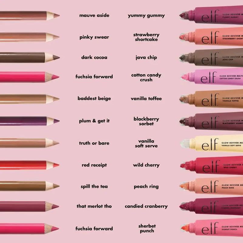 E.L.F. Glow Reviver Melting Lip Balm, Hydrating Lip Balm High-Gloss Shine and Buildable Color 15.4Ml