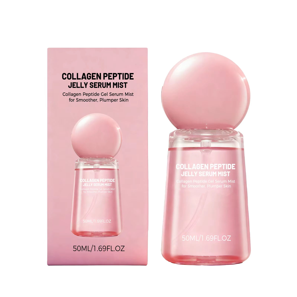 Revitalize Your Skin with Collagen Peptide Jelly Mist Serum - Deep Hydration & Firming Face Care