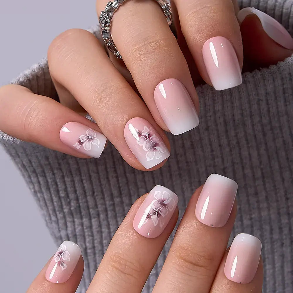 Milky White Press on Nails | Curvlife Nail | 30Pcs | Glossy Natural Finish | Easy Apply, Comfortable & Durable | Daily, Business & Elegant Nail Art | Summervibes