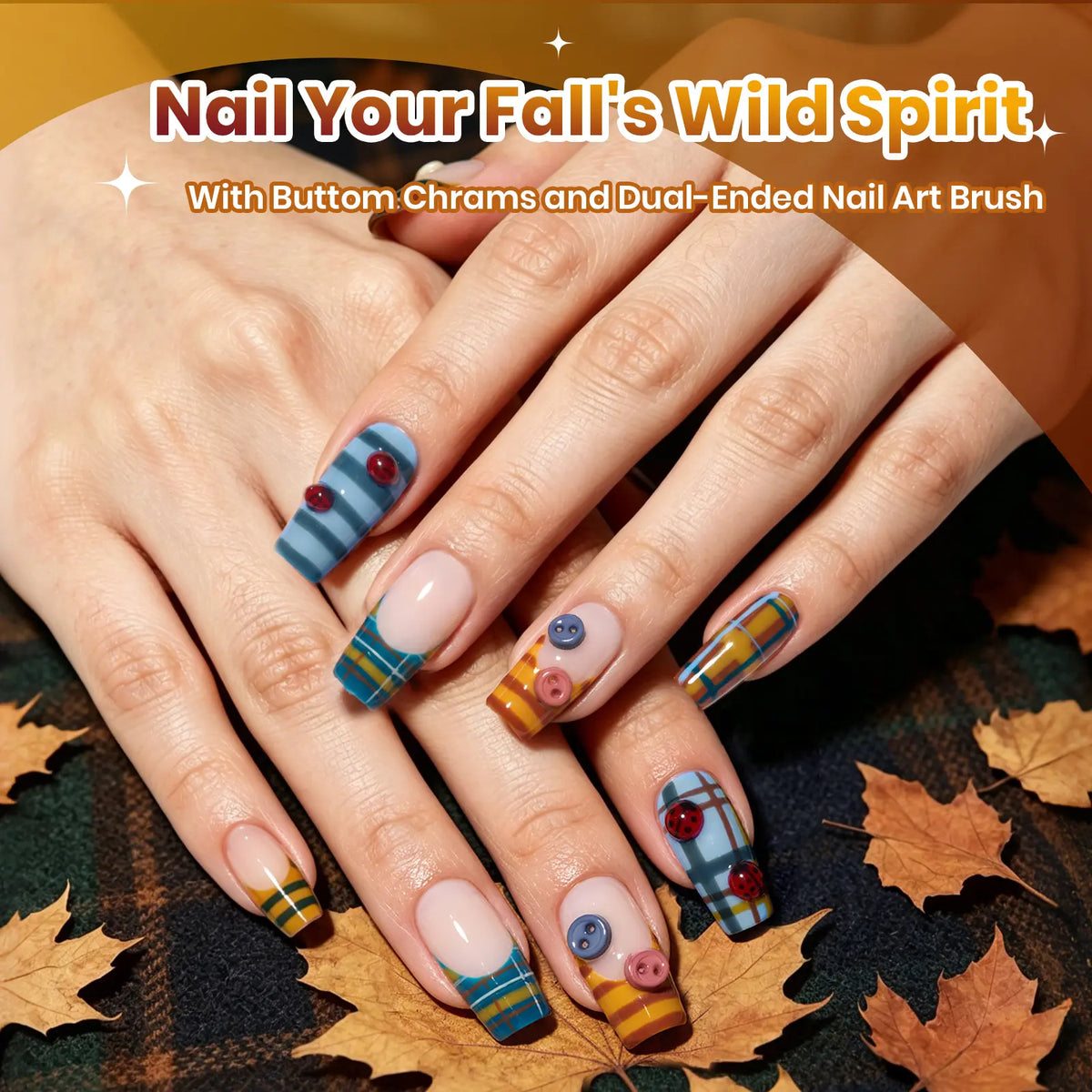 Beetles Vintage Fall Gel Nail Polish Set - 6 Stunning 9ml Bottles for DIY Salon Quality Nails, Perfect for Gifting and French Manicures