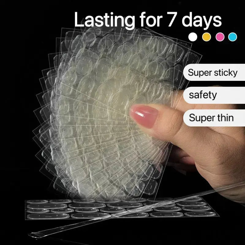 Transparent Clear Dual-Sided Self-Adhesive Nail Glue Stickers, 120/360/1200 Jelly Nail Art Supplies Stickers, Nail Art Products, DIY Press-On False Nails Gift, Nail Extensions