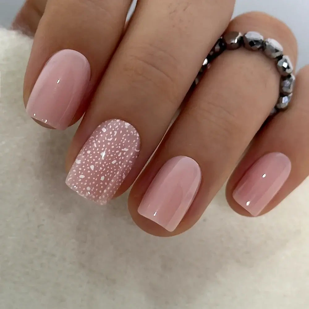Milky White Press on Nails | Curvlife Nail | 30Pcs | Glossy Natural Finish | Easy Apply, Comfortable & Durable | Daily, Business & Elegant Nail Art | Summervibes
