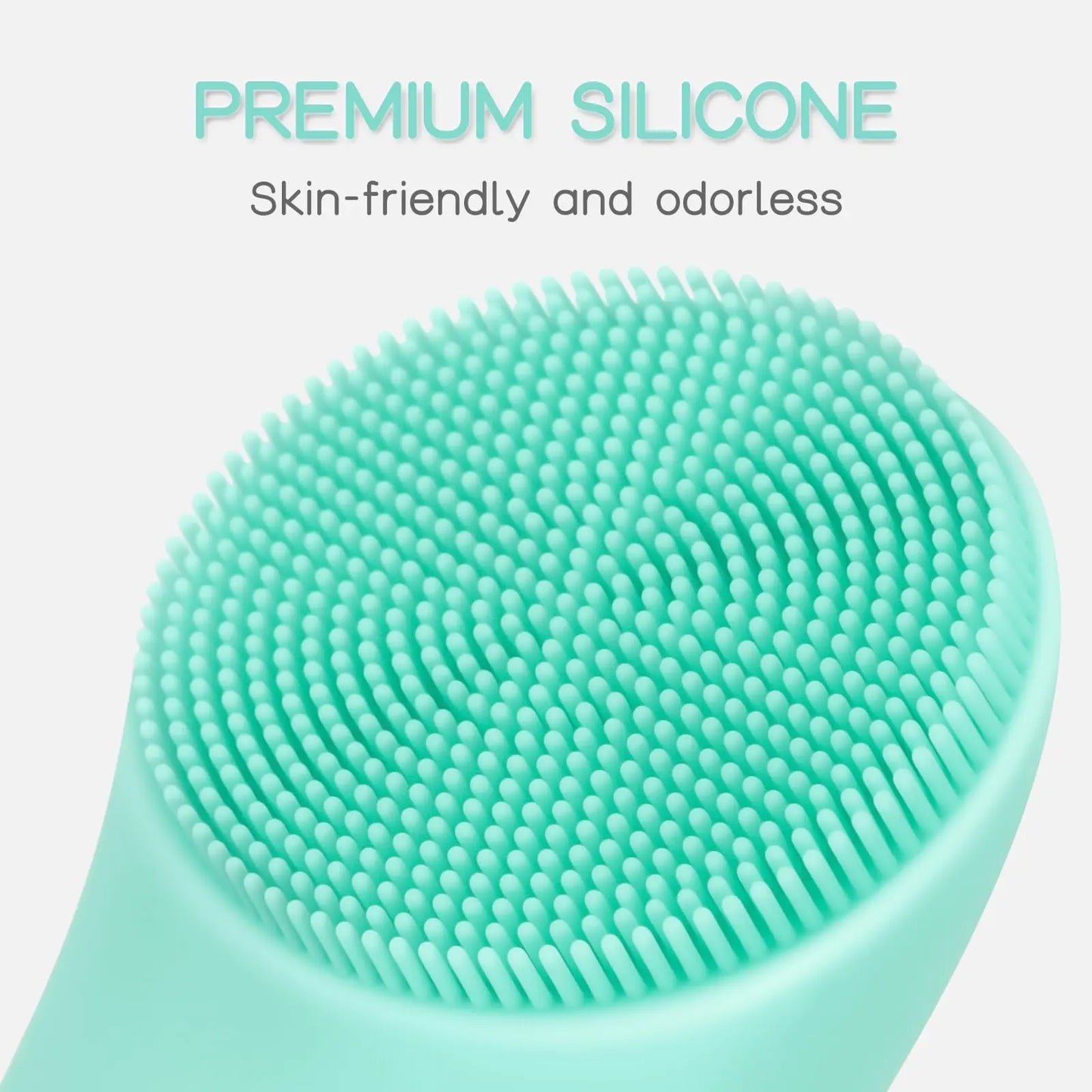 Facial Cleansing Brush, PRITECH Heatable Vibrating Face Scrubber with Massage, Silicone Face Scrubber for Women & Men, Electric Facial Cleanser for Deep Cleansing, Gentle Exfoliating Minihygieneproducts.