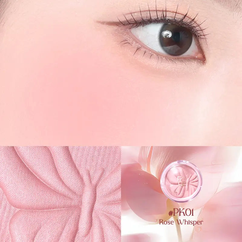 FOCALLURE Airy-Wear Embossed Blush, 55°C Baked Powder Blush, Dual Matte & Satin Finish, Buildable Ultra-Blendable, All-Day Natural Flush Daily Makeup, Multiple Shades,Sohochic