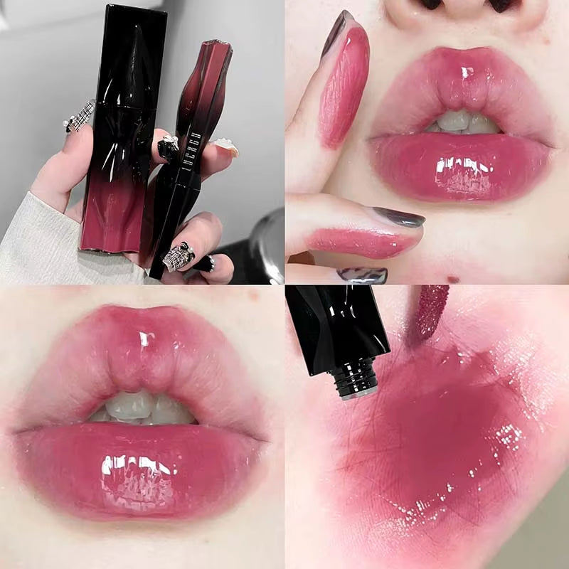 Get Luscious Lips with Our Waterproof Long-Lasting Mirror Lip Gloss - Moisturizing Liquid Lipstick for a Bright and Beautiful Look!