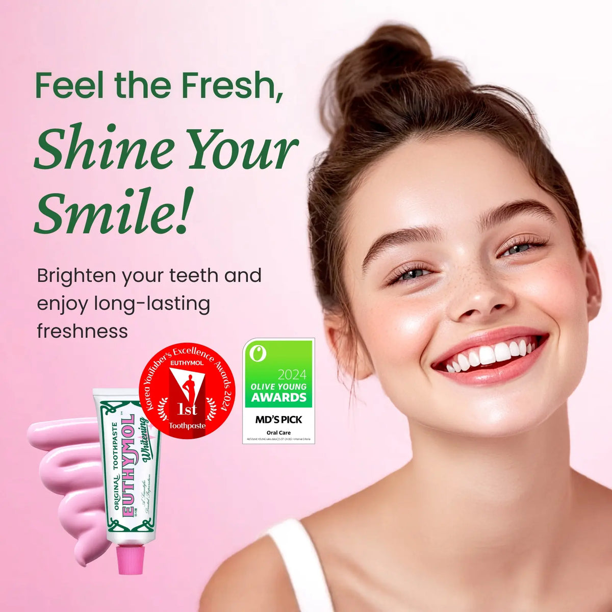 Euthymol Complete Toothpaste Set – Original Freshness, Whitening, and Tone-Up Formulas for a Korean Oral Care Routine